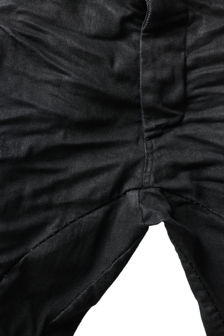 画像をギャラリービューアに読み込む, masnada BAGGY SCARRED STRETCH JEANS (SMEARED BLACK)