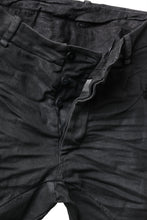 画像をギャラリービューアに読み込む, masnada BAGGY SCARRED STRETCH JEANS (SMEARED BLACK)