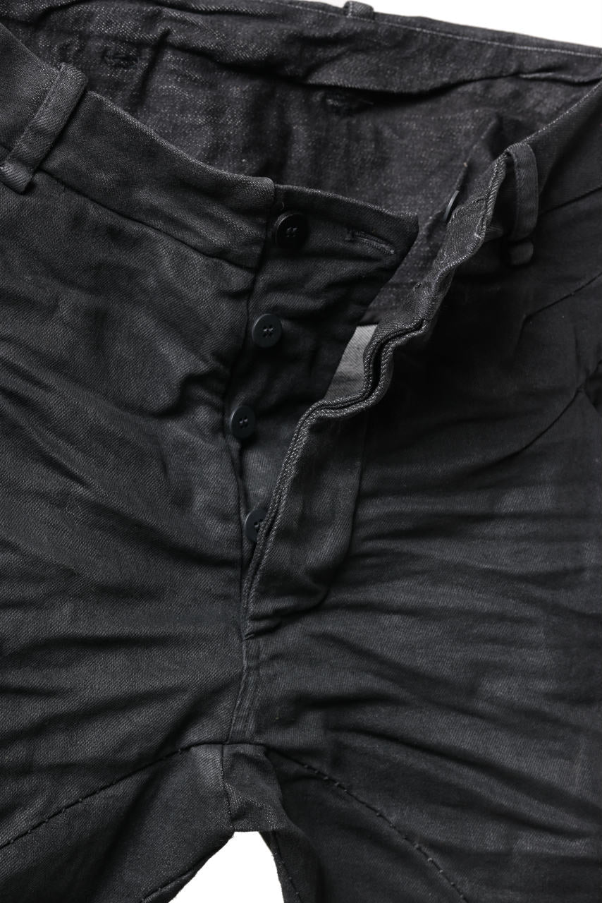 画像をギャラリービューアに読み込む, masnada BAGGY SCARRED STRETCH JEANS (SMEARED BLACK)