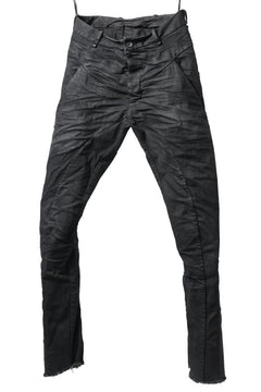 画像をギャラリービューアに読み込む, masnada BAGGY SCARRED STRETCH JEANS (SMEARED BLACK)