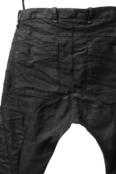 画像をギャラリービューアに読み込む, masnada BAGGY SCARRED STRETCH JEANS (SMEARED BLACK)