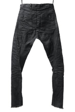 画像をギャラリービューアに読み込む, masnada BAGGY SCARRED STRETCH JEANS (SMEARED BLACK)