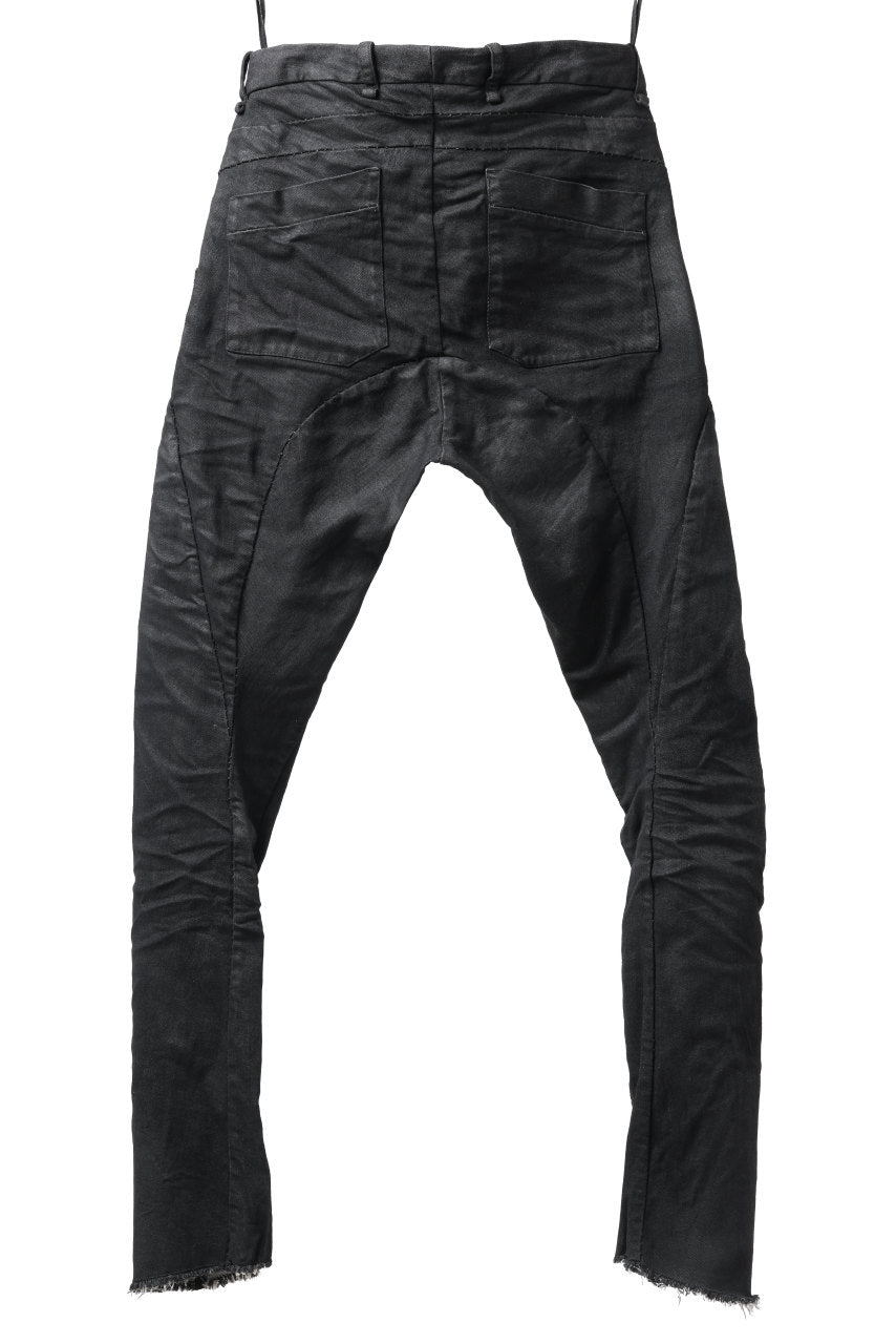 画像をギャラリービューアに読み込む, masnada BAGGY SCARRED STRETCH JEANS (SMEARED BLACK)