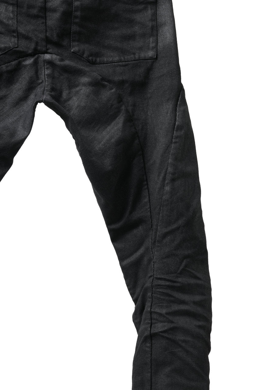 画像をギャラリービューアに読み込む, masnada BAGGY SCARRED STRETCH JEANS (SMEARED BLACK)