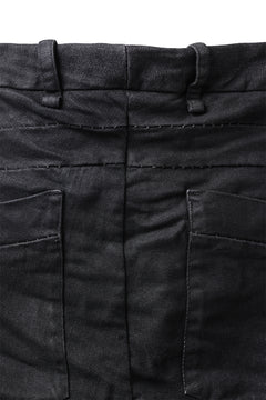 画像をギャラリービューアに読み込む, masnada BAGGY SCARRED STRETCH JEANS (SMEARED BLACK)