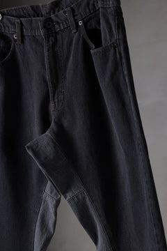 画像をギャラリービューアに読み込む, CHANGES x LOOM exclusive REMAKE REGULAR FIT DENIM PANTS / VINTAGE LEVI’S JEANS (BLACK #I)