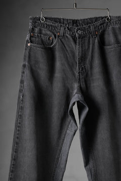 画像をギャラリービューアに読み込む, CHANGES x LOOM exclusive REMAKE REGULAR FIT DENIM PANTS / VINTAGE LEVI’S JEANS (BLACK #J)