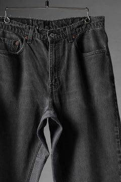 画像をギャラリービューアに読み込む, CHANGES x LOOM exclusive REMAKE REGULAR FIT DENIM PANTS / VINTAGE LEVI’S JEANS (BLACK #J)