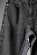 画像をギャラリービューアに読み込む, CHANGES x LOOM exclusive REMAKE REGULAR FIT DENIM PANTS / VINTAGE LEVI’S JEANS (BLACK #J)