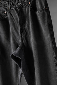 画像をギャラリービューアに読み込む, CHANGES x LOOM exclusive REMAKE REGULAR FIT DENIM PANTS / VINTAGE LEVI’S JEANS (BLACK #J)