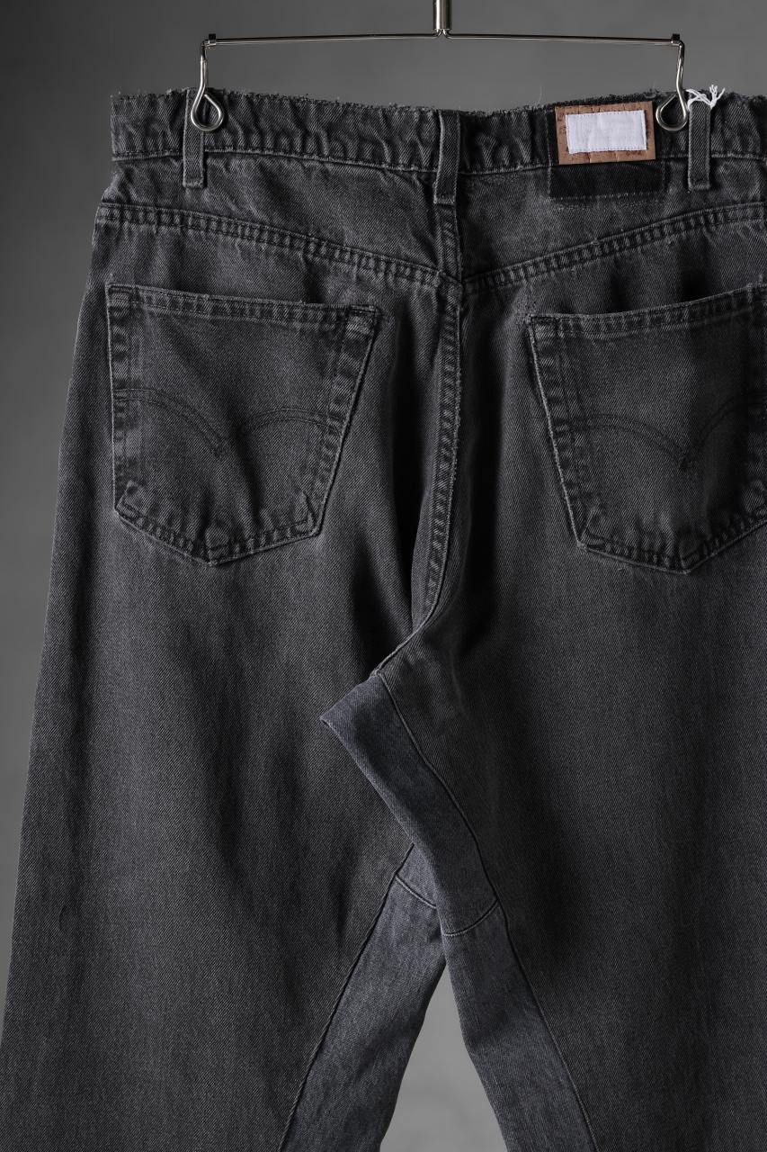 画像をギャラリービューアに読み込む, CHANGES x LOOM exclusive REMAKE REGULAR FIT DENIM PANTS / VINTAGE LEVI’S JEANS (BLACK #J)