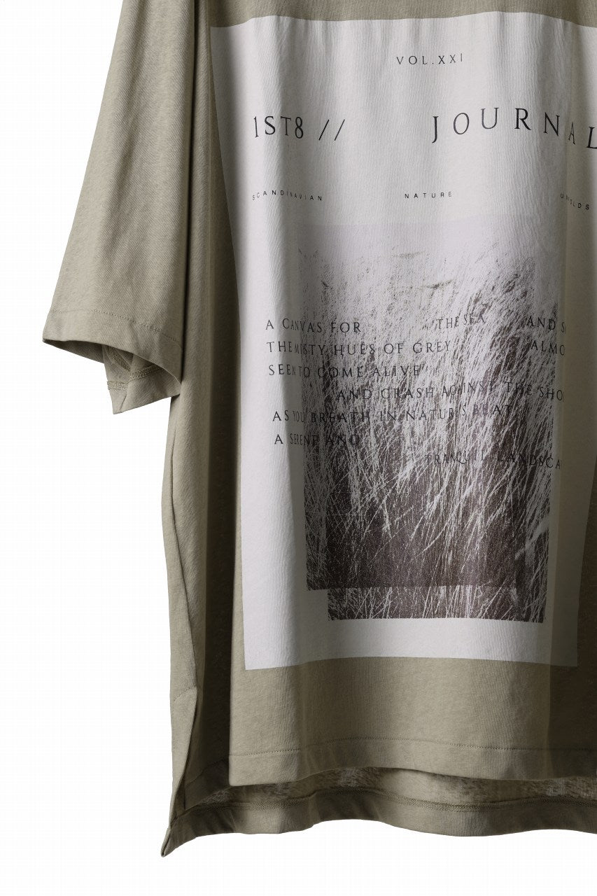 Load image into Gallery viewer, FIRST AID TO THE INJURED "ZAETE" GRAPHIC T-SHIRT (DUSTY GREEN)
