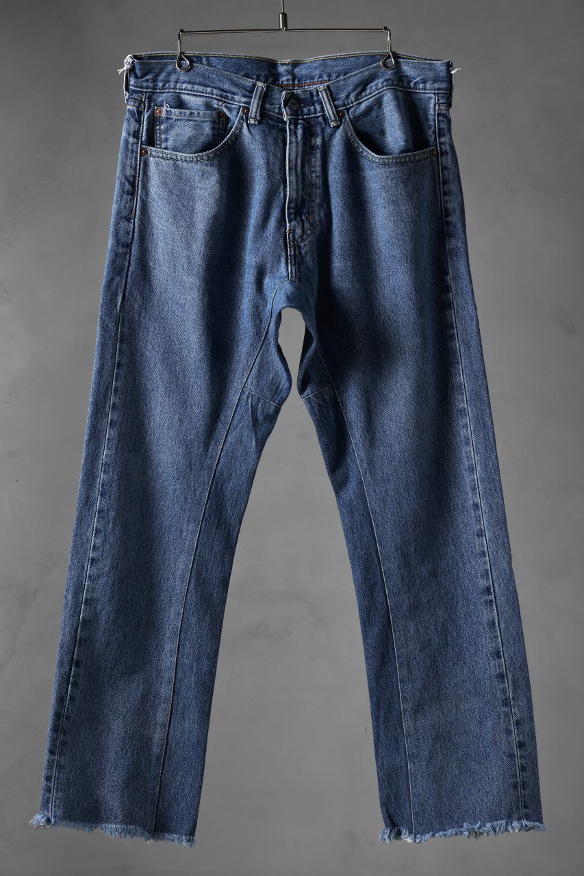 画像をギャラリービューアに読み込む, CHANGES x LOOM exclusive REMAKE REGULAR FIT DENIM PANTS / VINTAGE LEVI’S JEANS (INDIGO #A)