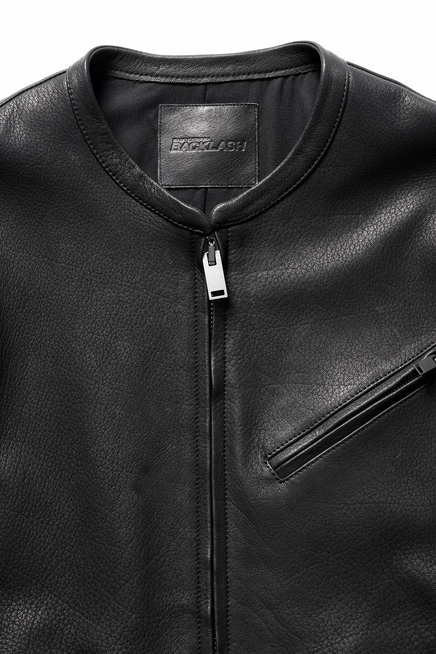 Load image into Gallery viewer, ISAMU KATAYAMA BACKLASH DEERSKIN SINGLE BLOUSON (BLACK)