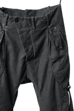 画像をギャラリービューアに読み込む, masnada BAGGY GUSSET POCKET PANTS / STRETCH RELIEF STRIPE COTTON (LEGION)