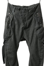 画像をギャラリービューアに読み込む, masnada BAGGY GUSSET POCKET PANTS / STRETCH RELIEF STRIPE COTTON (LEGION)