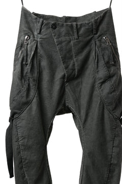 画像をギャラリービューアに読み込む, masnada BAGGY GUSSET POCKET PANTS / STRETCH RELIEF STRIPE COTTON (LEGION)