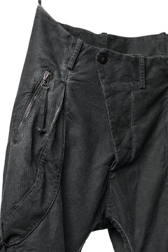画像をギャラリービューアに読み込む, masnada BAGGY GUSSET POCKET PANTS / STRETCH RELIEF STRIPE COTTON (LEGION)