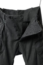 画像をギャラリービューアに読み込む, masnada BAGGY GUSSET POCKET PANTS / STRETCH RELIEF STRIPE COTTON (LEGION)