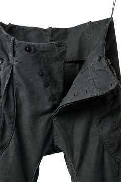 画像をギャラリービューアに読み込む, masnada BAGGY GUSSET POCKET PANTS / STRETCH RELIEF STRIPE COTTON (LEGION)