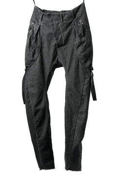 画像をギャラリービューアに読み込む, masnada BAGGY GUSSET POCKET PANTS / STRETCH RELIEF STRIPE COTTON (LEGION)