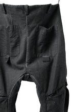 画像をギャラリービューアに読み込む, masnada BAGGY GUSSET POCKET PANTS / STRETCH RELIEF STRIPE COTTON (LEGION)