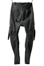 画像をギャラリービューアに読み込む, masnada BAGGY GUSSET POCKET PANTS / STRETCH RELIEF STRIPE COTTON (LEGION)