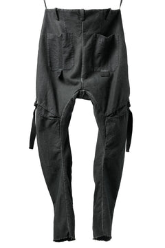 画像をギャラリービューアに読み込む, masnada BAGGY GUSSET POCKET PANTS / STRETCH RELIEF STRIPE COTTON (LEGION)