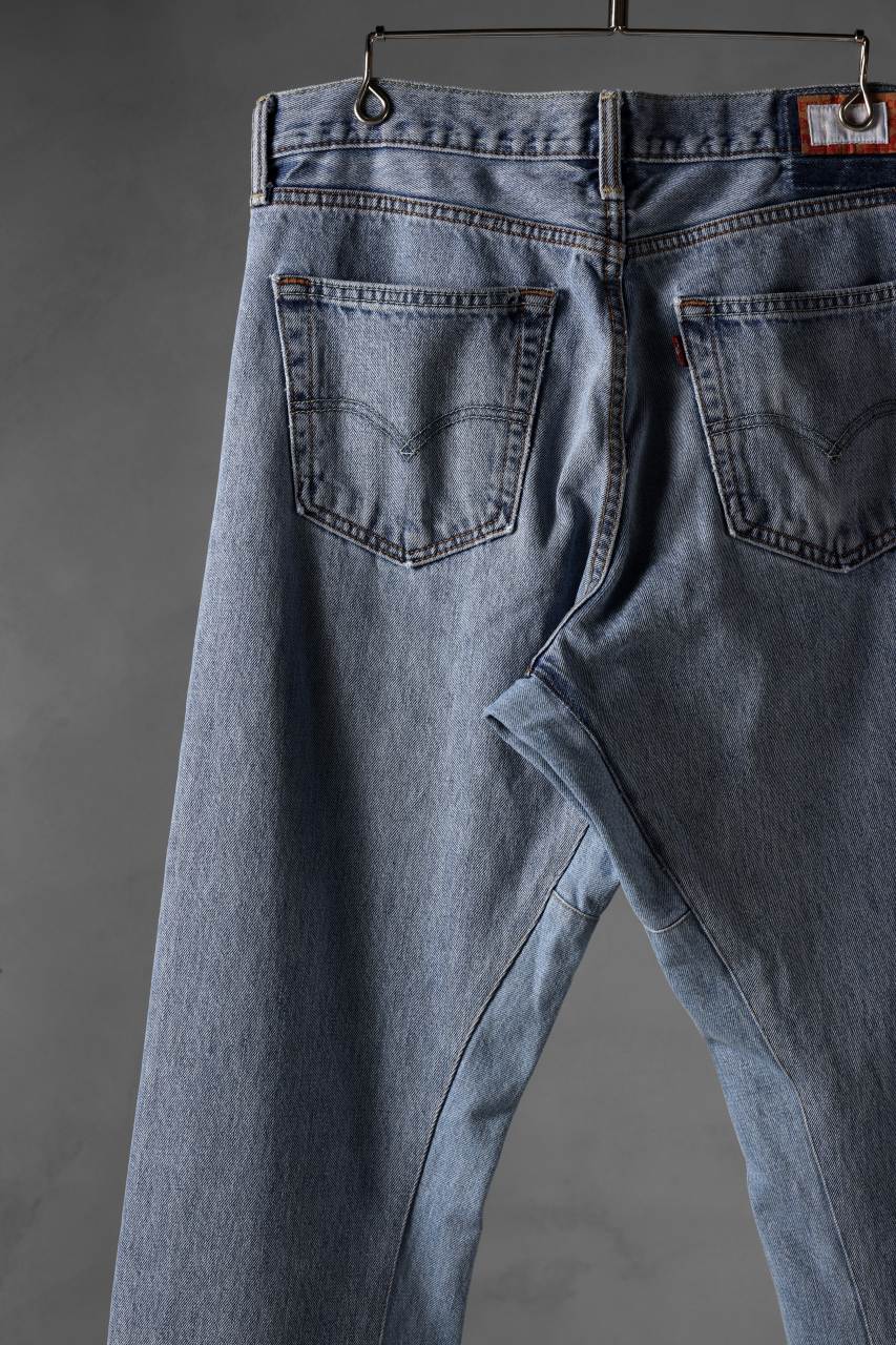 画像をギャラリービューアに読み込む, CHANGES x LOOM exclusive REMAKE REGULAR FIT DENIM PANTS / VINTAGE LEVI’S JEANS (INDIGO #C)
