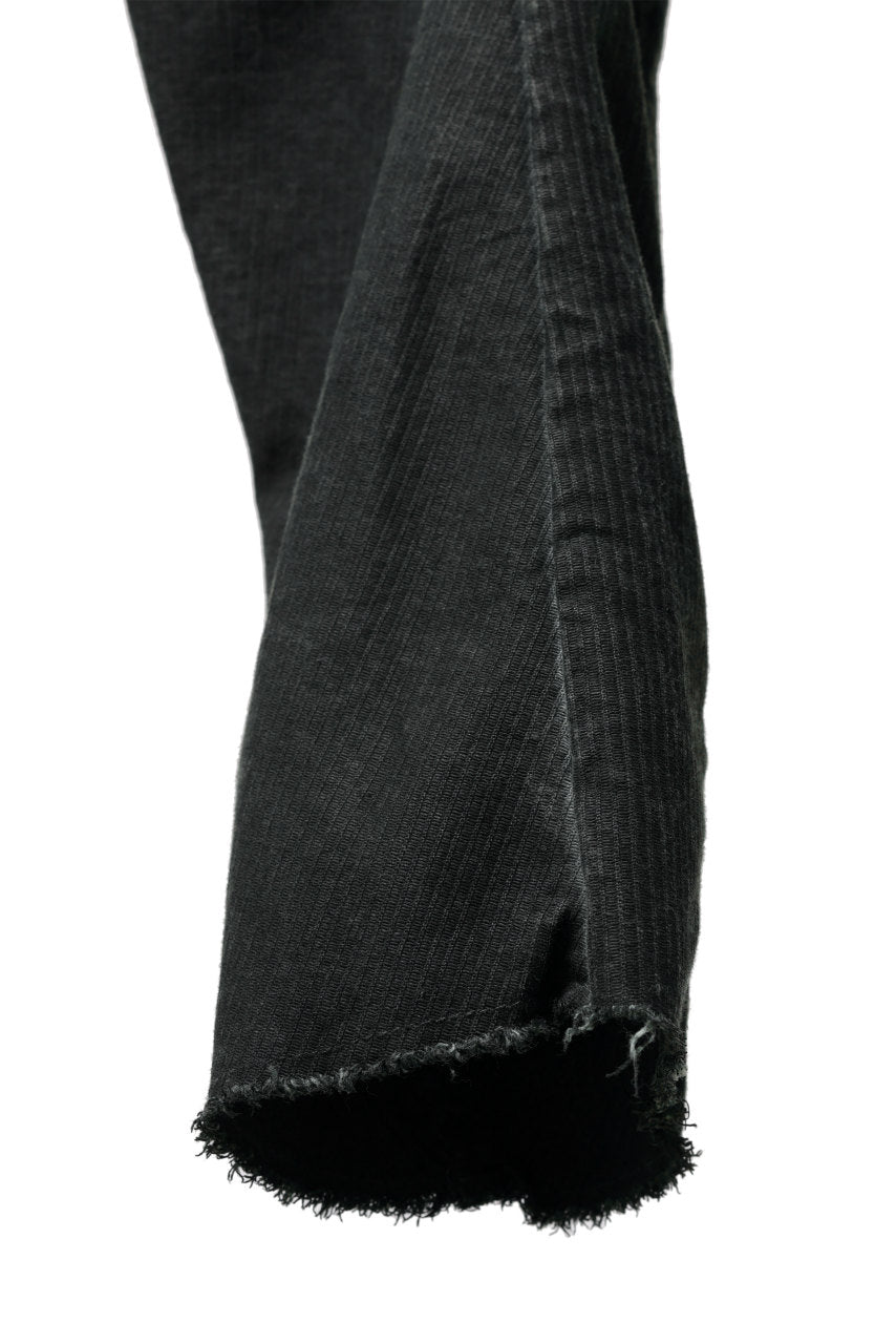 画像をギャラリービューアに読み込む, masnada BAGGY GUSSET POCKET PANTS / STRETCH RELIEF STRIPE COTTON (LEGION)