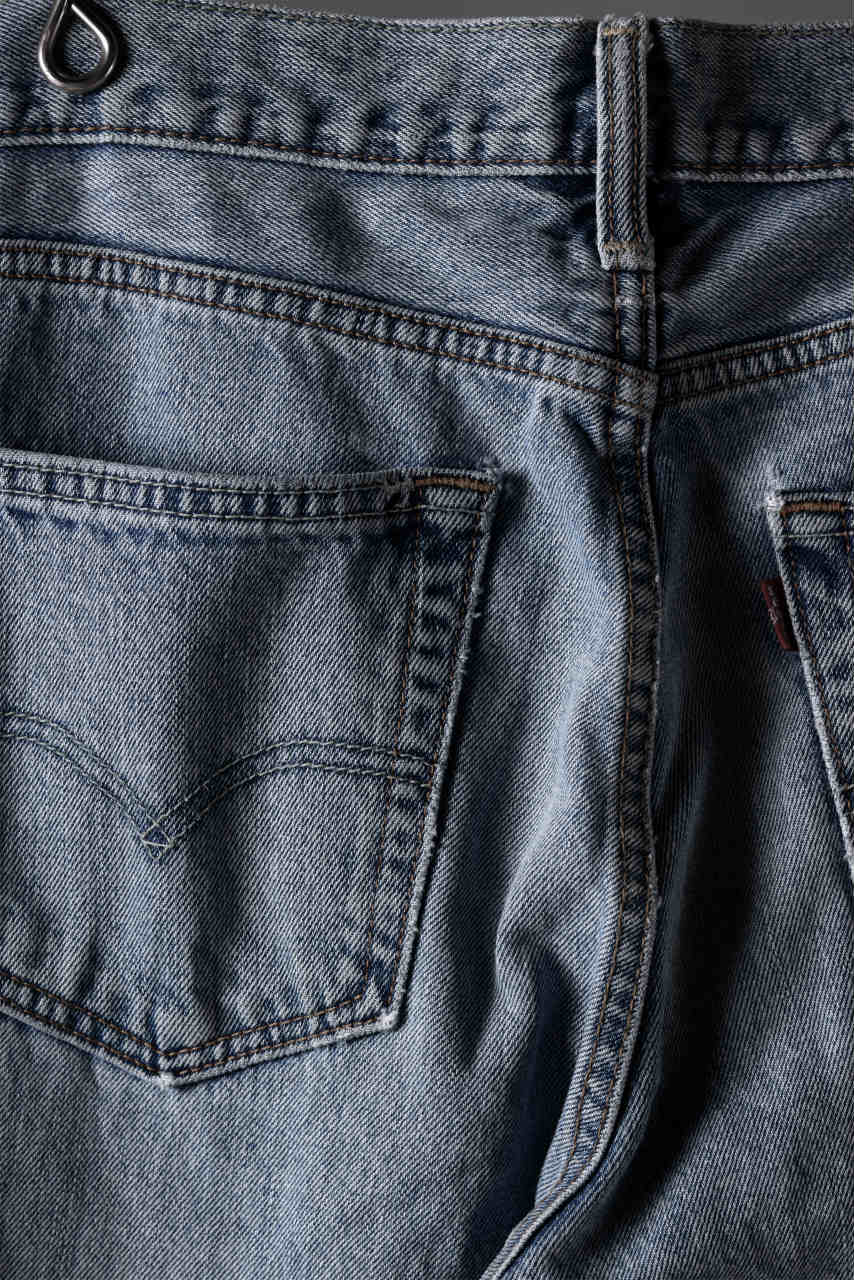 画像をギャラリービューアに読み込む, CHANGES x LOOM exclusive REMAKE REGULAR FIT DENIM PANTS / VINTAGE LEVI’S JEANS (INDIGO #C)