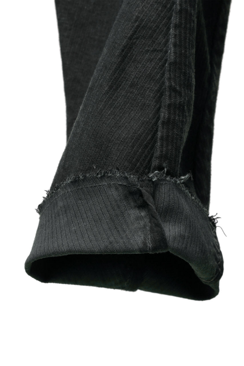 画像をギャラリービューアに読み込む, masnada BAGGY GUSSET POCKET PANTS / STRETCH RELIEF STRIPE COTTON (LEGION)