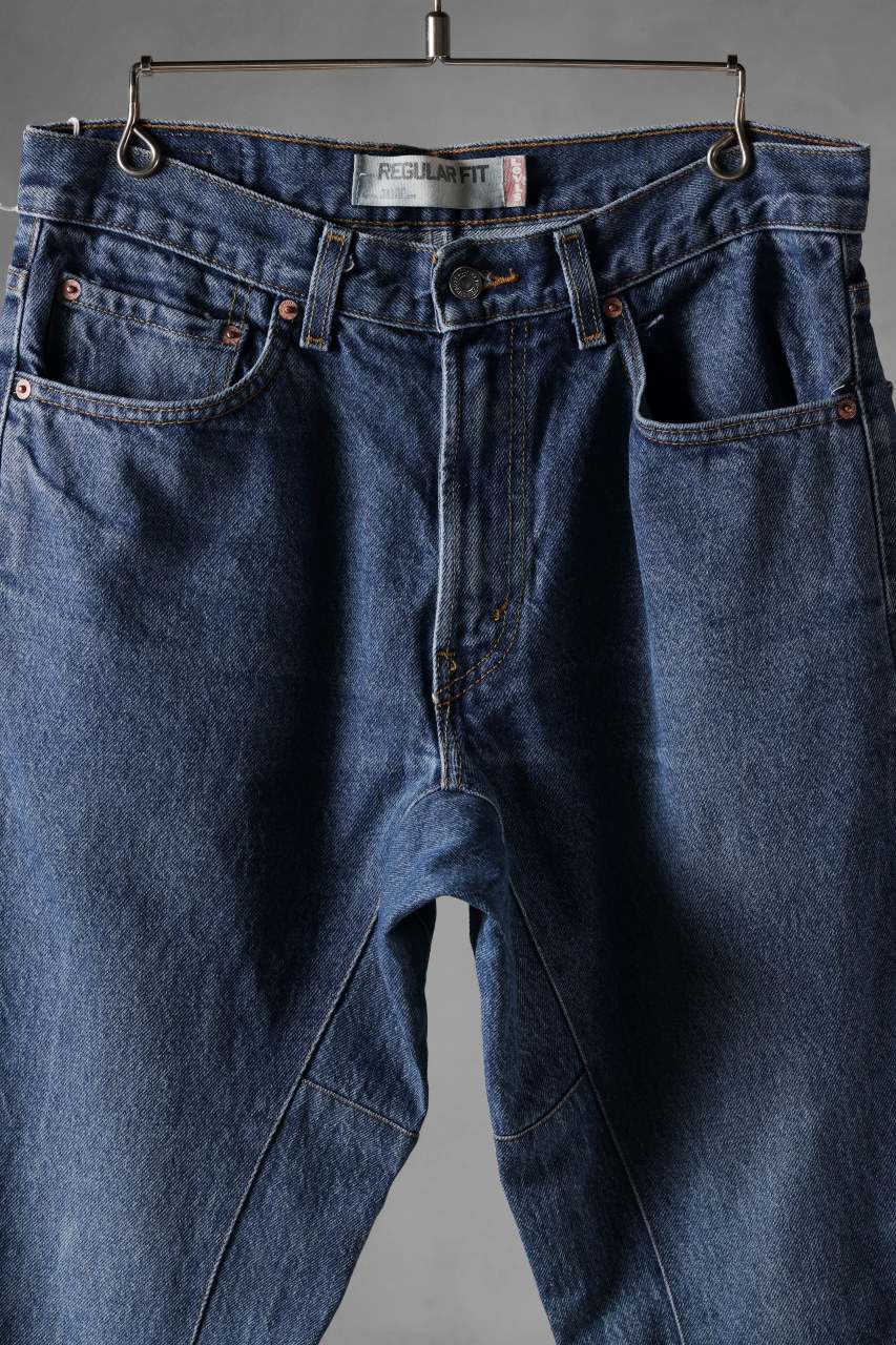画像をギャラリービューアに読み込む, CHANGES x LOOM exclusive REMAKE REGULAR FIT DENIM PANTS / VINTAGE LEVI’S JEANS (INDIGO #B)