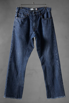 画像をギャラリービューアに読み込む, CHANGES x LOOM exclusive REMAKE REGULAR FIT DENIM PANTS / VINTAGE LEVI’S JEANS (INDIGO #B)