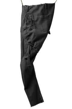 画像をギャラリービューアに読み込む, masnada BAGGY GUSSET POCKET PANTS / STRETCH RELIEF STRIPE COTTON (LEGION)