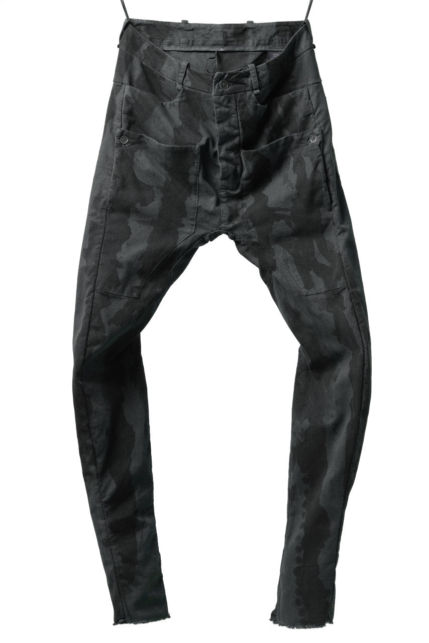 画像をギャラリービューアに読み込む, masnada SLIM GUSSET PANTS / STRETCH MICRO RIP COTTON (CAMO LEGION)