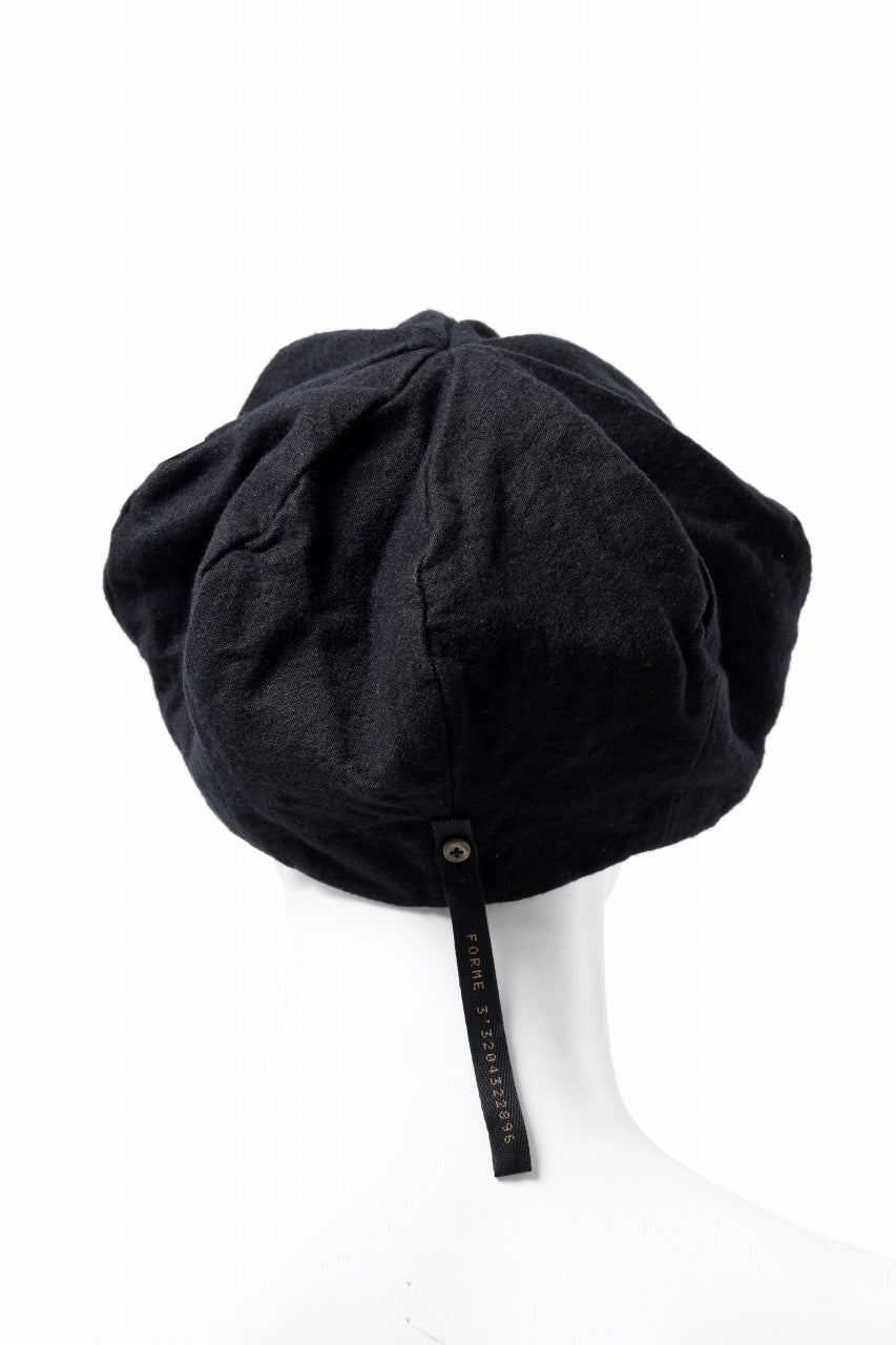 画像をギャラリービューアに読み込む, forme d'expression Baker Hat (Black)
