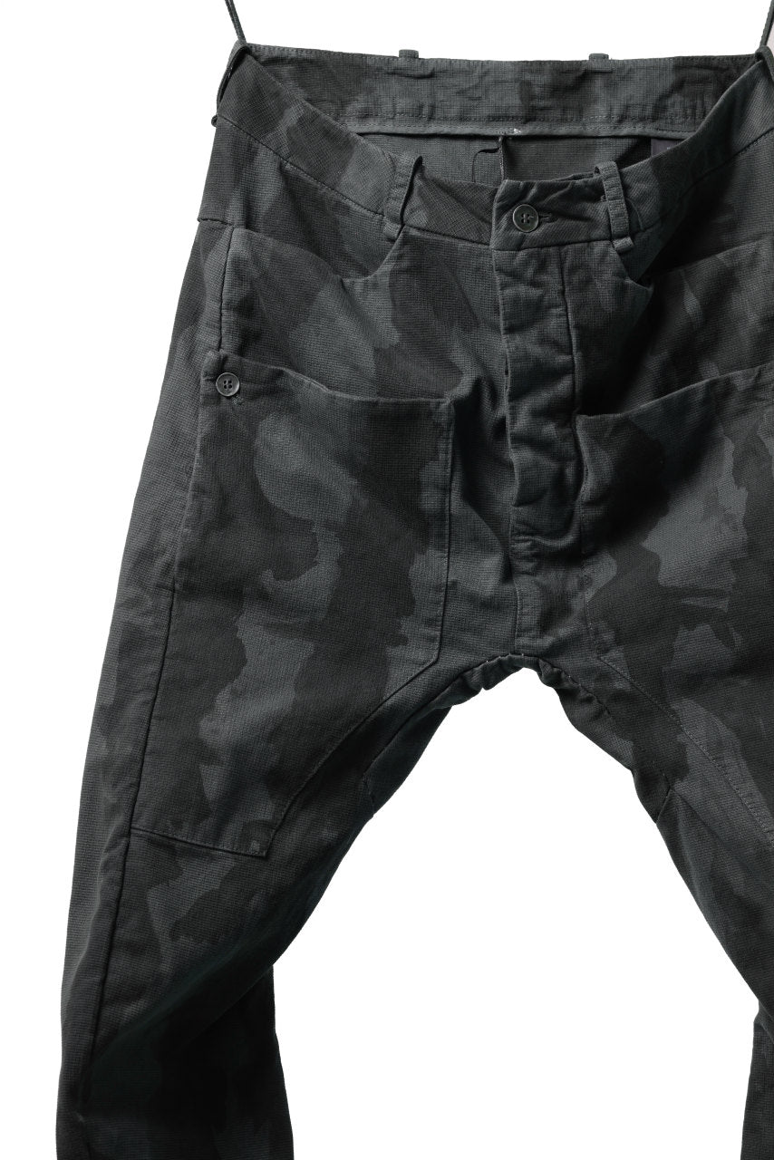 画像をギャラリービューアに読み込む, masnada SLIM GUSSET PANTS / STRETCH MICRO RIP COTTON (CAMO LEGION)
