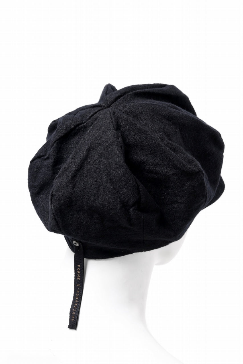 画像をギャラリービューアに読み込む, forme d&#39;expression Baker Hat (Black)