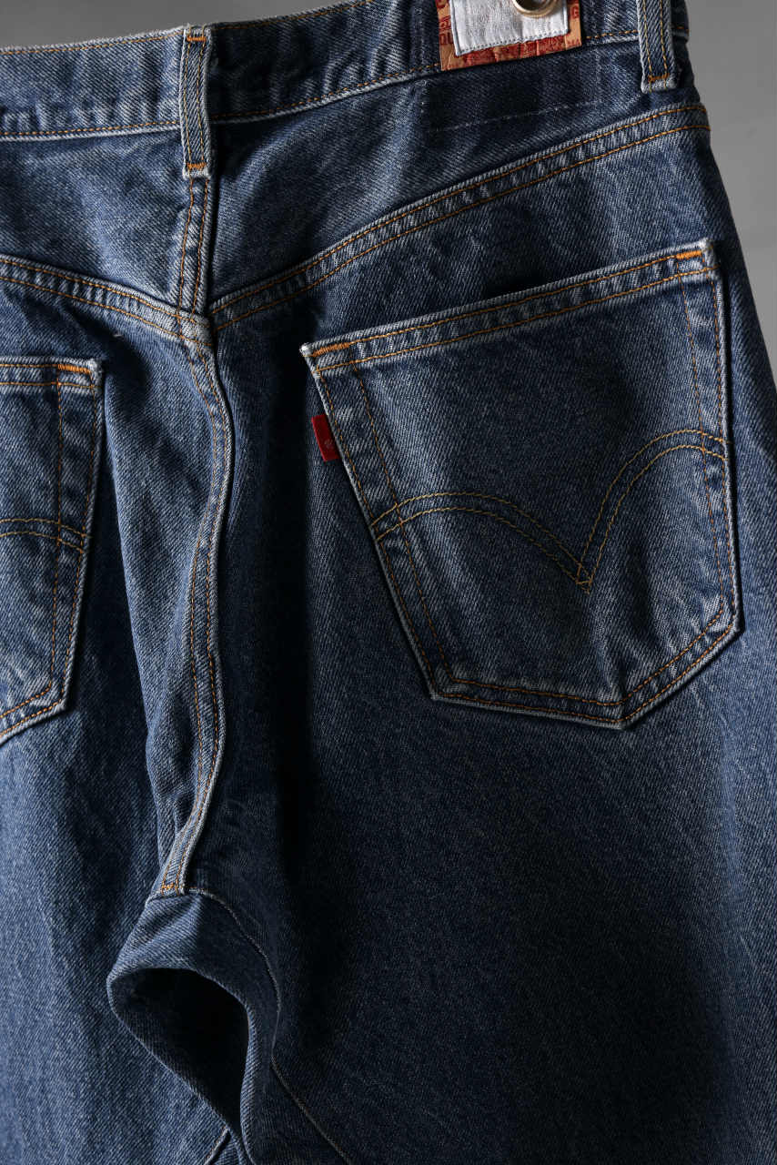 画像をギャラリービューアに読み込む, CHANGES x LOOM exclusive REMAKE REGULAR FIT DENIM PANTS / VINTAGE LEVI’S JEANS (INDIGO #B)