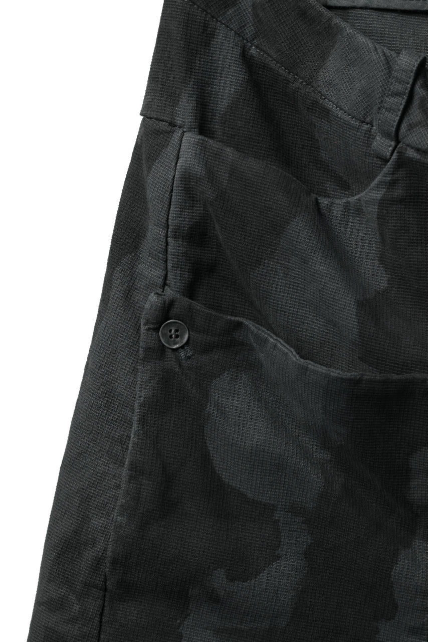 画像をギャラリービューアに読み込む, masnada SLIM GUSSET PANTS / STRETCH MICRO RIP COTTON (CAMO LEGION)