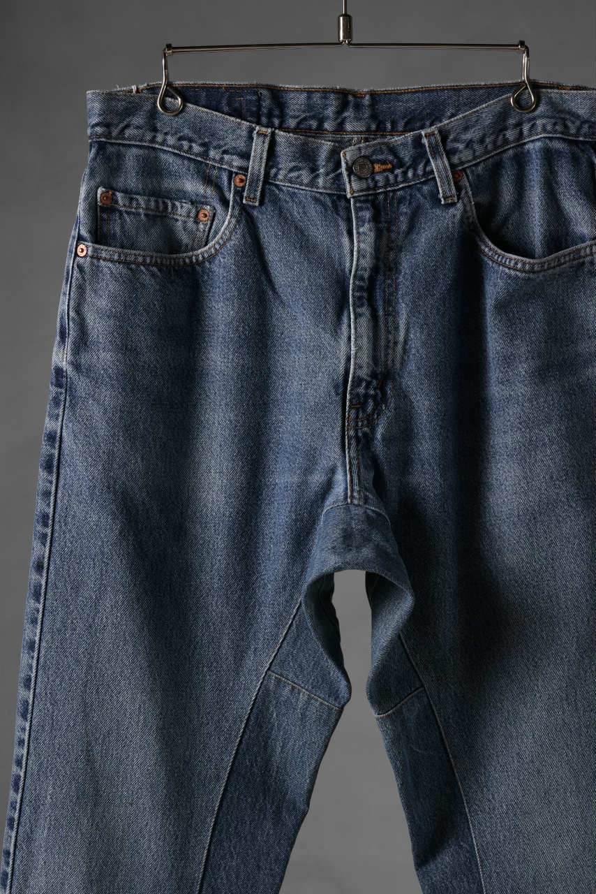 画像をギャラリービューアに読み込む, CHANGES x LOOM exclusive REMAKE REGULAR FIT DENIM PANTS / VINTAGE LEVI’S JEANS (INDIGO #D)