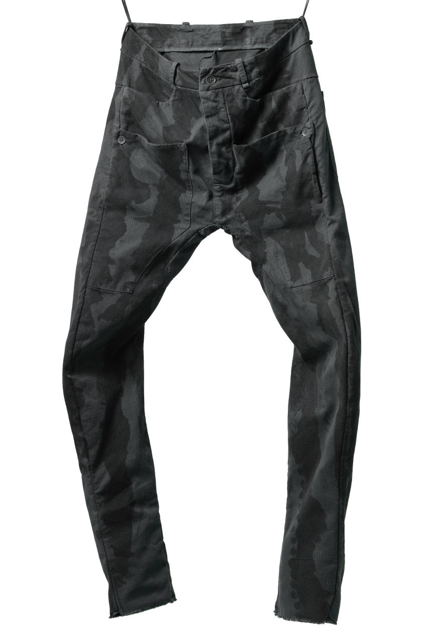 画像をギャラリービューアに読み込む, masnada SLIM GUSSET PANTS / STRETCH MICRO RIP COTTON (CAMO LEGION)