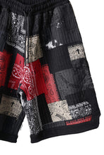 画像をギャラリービューアに読み込む, MASSIMO SABBADIN FULL BORO STYLE BASKET SHORTS (BLACK x RED #A)