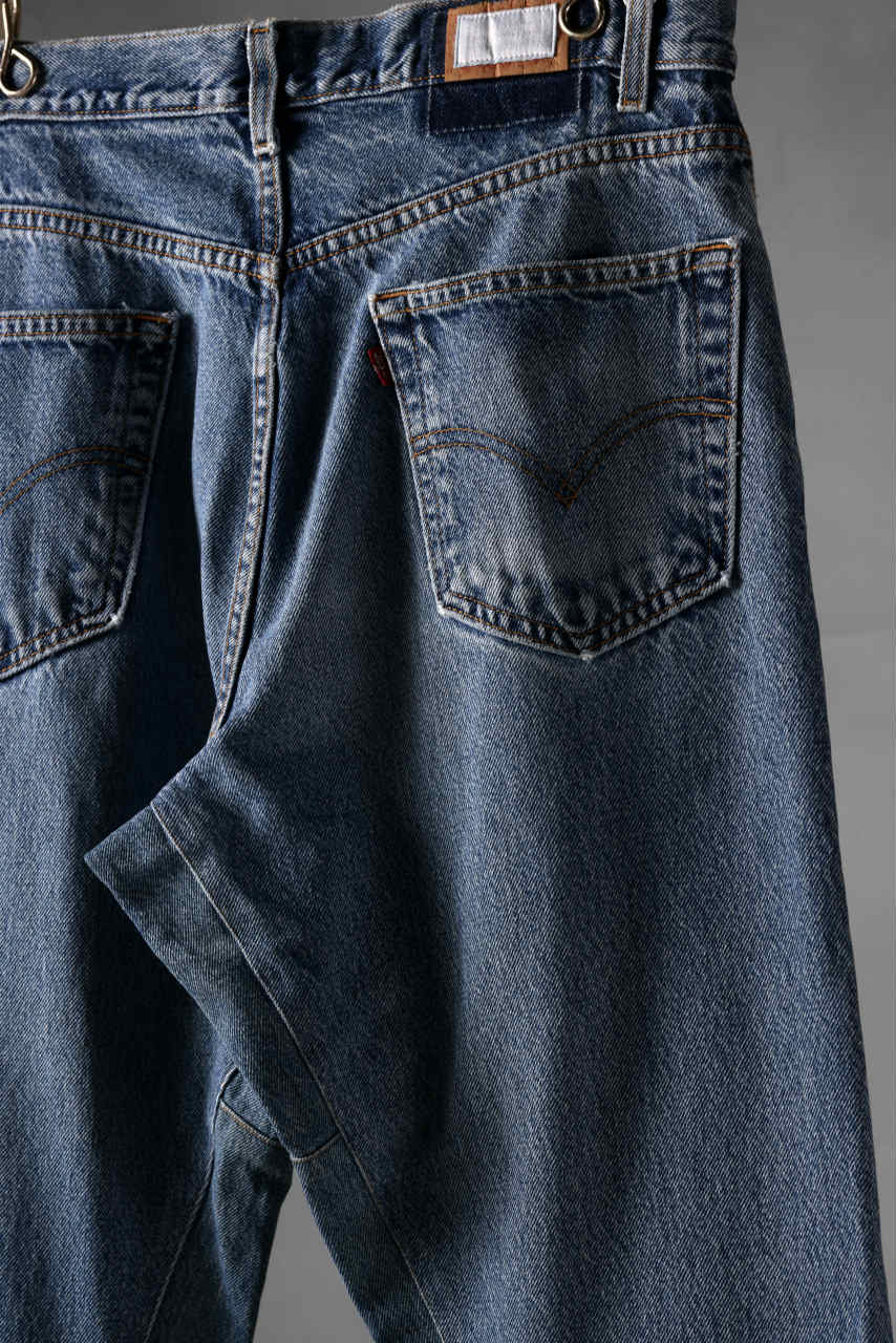 画像をギャラリービューアに読み込む, CHANGES x LOOM exclusive REMAKE REGULAR FIT DENIM PANTS / VINTAGE LEVI’S JEANS (INDIGO #D)