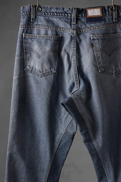 画像をギャラリービューアに読み込む, CHANGES x LOOM exclusive REMAKE REGULAR FIT DENIM PANTS / VINTAGE LEVI’S JEANS (INDIGO #E)