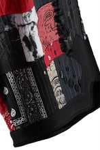 画像をギャラリービューアに読み込む, MASSIMO SABBADIN FULL BORO STYLE BASKET SHORTS (BLACK x RED #B)