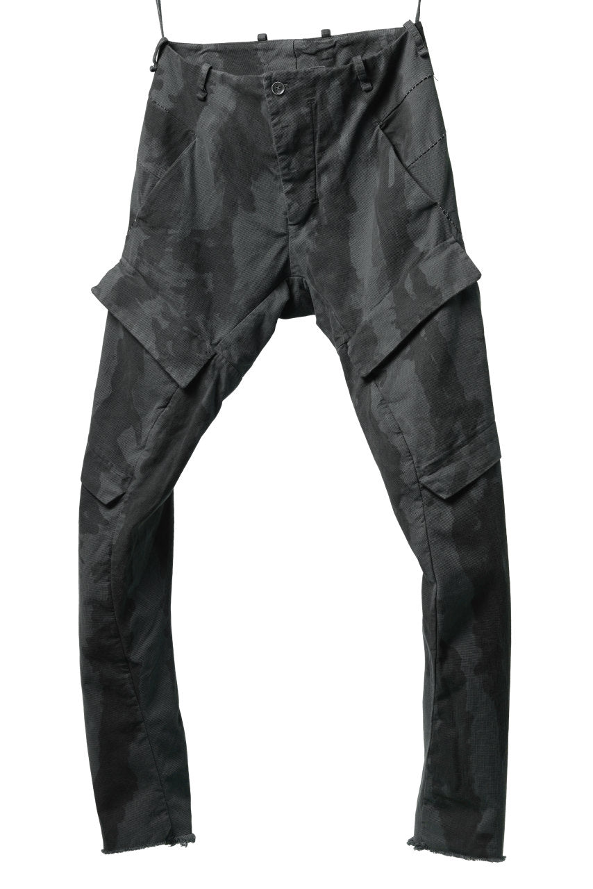 画像をギャラリービューアに読み込む, masnada BAGGY CARGO PANTS / STRETCH MICRO RIP COTTON (CAMO LEGION)