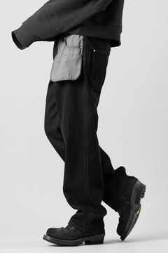 画像をギャラリービューアに読み込む, Feng Chen Wang INSIDE-OUT JEANS TROUSERS (BLACK)