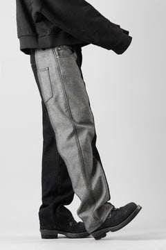 画像をギャラリービューアに読み込む, Feng Chen Wang INSIDE-OUT JEANS TROUSERS (BLACK)